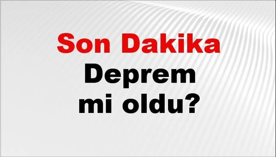 Muğla Deprem Afad